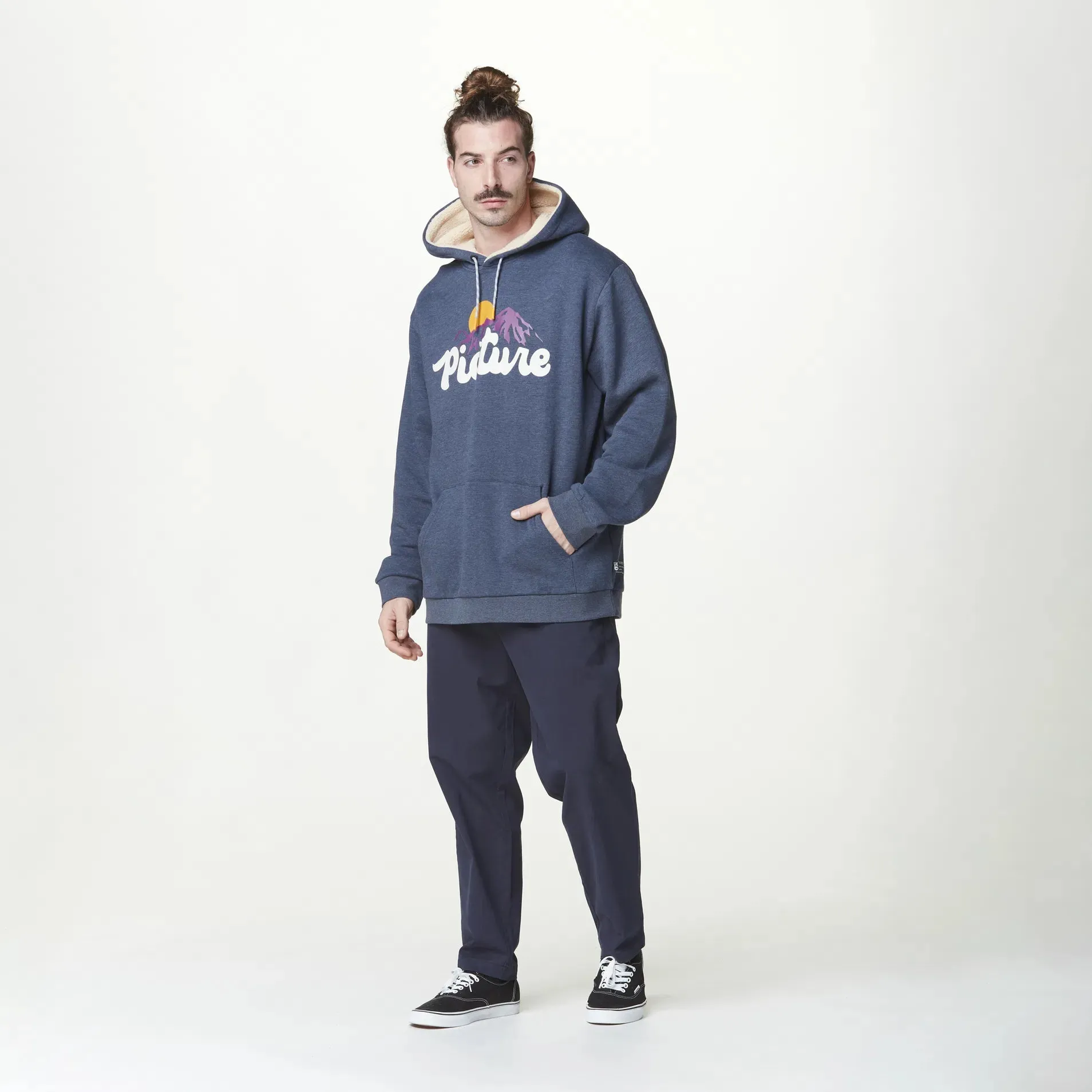 Picture Julka Plush Hoodie - Dark Blue Melange